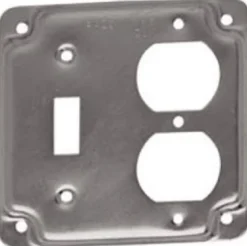 Raco Square Steel 2 gang 4 in. H X 4 in. W Box Cover