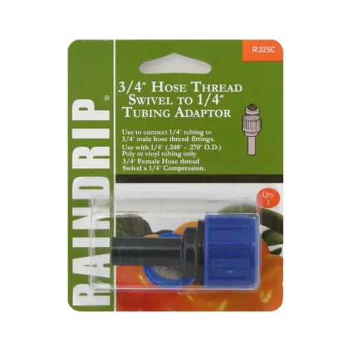Raindrip 3/4 in. Threaded Drip Irrigation Swivel Adapter 1 pk
