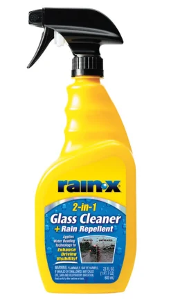 Rain-X 2-in-1 No Scent Glass Cleaner Combo 23 oz. Spray (Pack of 6)