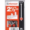 Ramset 0.3 in. D X 2-1/2 in. L Steel Hollow Head Anchor Bolts 25 pk