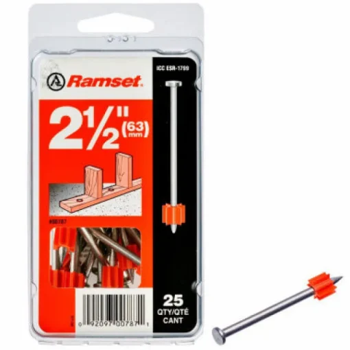 Ramset 0.3 in. D X 2-1/2 in. L Steel Hollow Head Anchor Bolts 25 pk