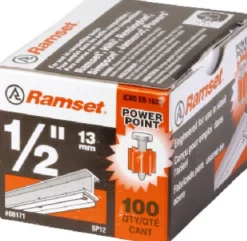 Ramset .15 in. D X 1/2 in. L Steel Round Head Drive Pin 100 pk