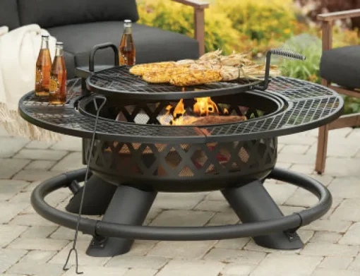 Ranch Fire Pit With Grill, 47-In.