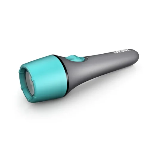 Rayovac Brite Essentials 18 lm Gray/Turquoise LED Flashlight AA Battery