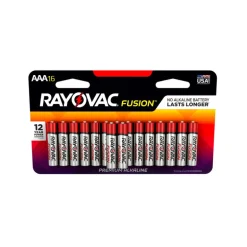 Rayovac Fusion AAA Alkaline Batteries 16 pk Carded