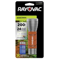 Rayovac Sportsman Essentials 200 lm Orange LED Flashlight AAA Battery