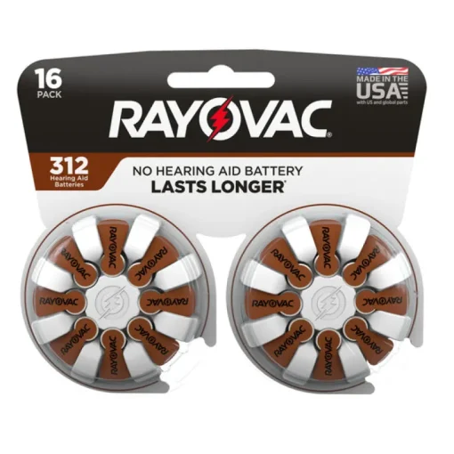 Rayovac Zinc-Air 312 1.45 volt Hearing Aid Battery