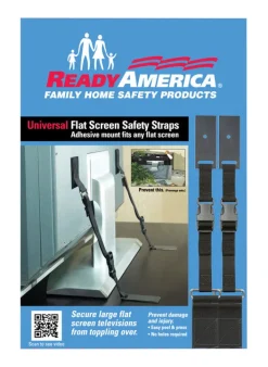 Ready America Ready America 10 in to 70 in. 150 lb. cap. Tiltable Flat Screen Safety Strap