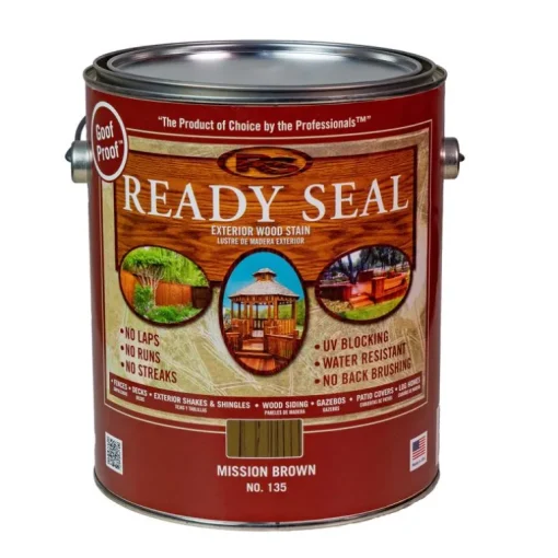 Ready Seal Goof Proof Semi-Transparent Mission Brown Oil-Based Wood Stain and Sealer 1 gal. (Pack of 4)
