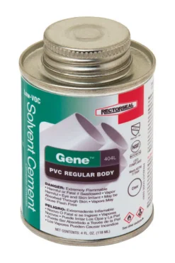 RectorSeal Gene Clear Solvent Cement For PVC 4 oz