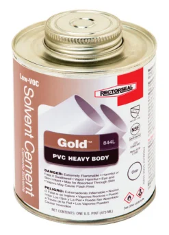 RectorSeal Gold Clear Solvent Cement For PVC 16 oz