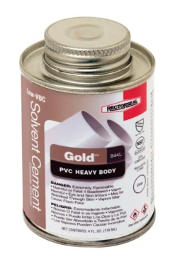 Rectorseal Gold Clear Solvent Cement For PVC 4 oz