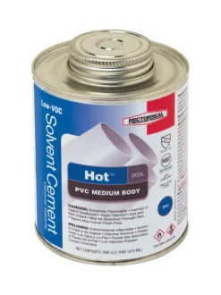 RectorSeal Hot Blue Solvent Cement For PVC 16 oz