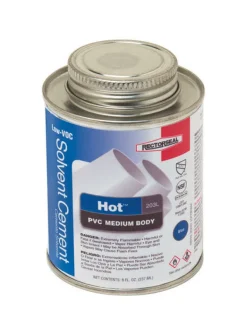 RectorSeal Hot Blue Solvent Cement For PVC 8 oz