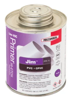 RectorSeal Jim Purple Primer and Cement For CPVC/PVC 16 oz
