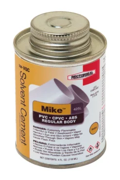 RectorSeal Mike Amber Multi-Purpose Solvent Cement For CPVC/PVC 4 oz