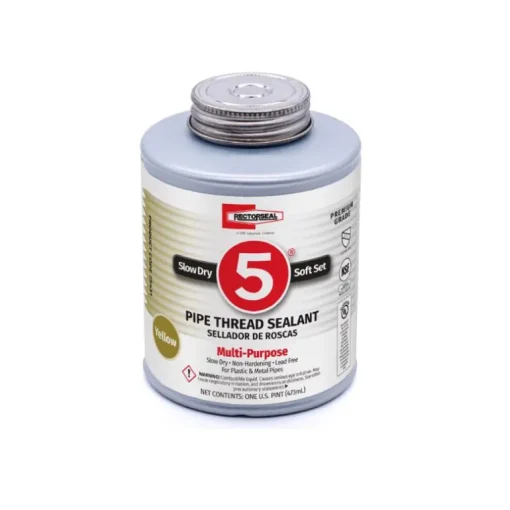 RectorSeal Slow Dry 5 Soft Set Yellow Pipe Thread Sealant 16 oz