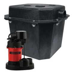 Red Lion 1/3 HP 3200 gph Thermoplastic Vertical Float Switch AC Sump Pump