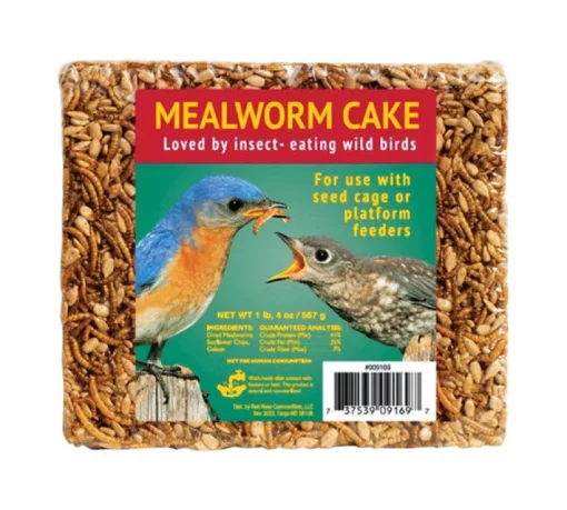 Red River Bluebird Wild Bird Seed Cake Mealworm 20 oz.