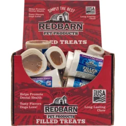 Redbarn Dog Treats Beef and Peanut Butter Bone For Dog 2.5 in. 1 pk (Pack of 20)
