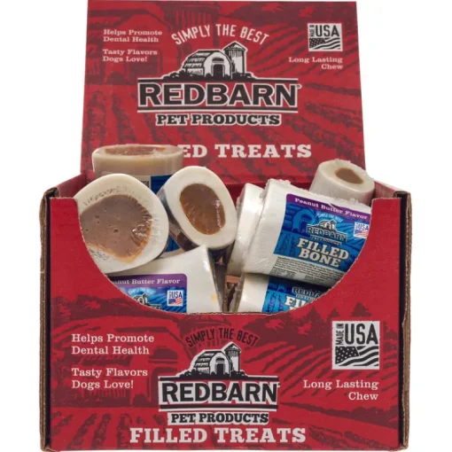 Redbarn Dog Treats Beef and Peanut Butter Bone For Dog 2.5 in. 1 pk (Pack of 20)