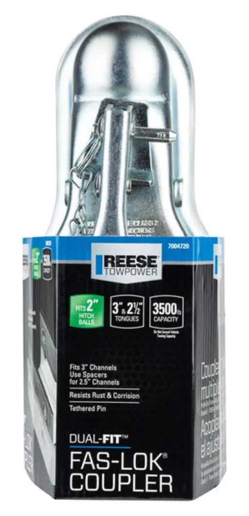 Reese Towpower 3500 lb. cap. 2 in. Dual Fit Coupler