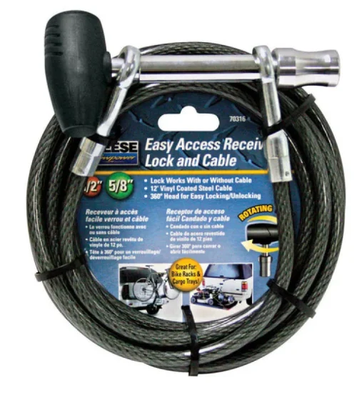 Reese Towpower 2.66 lb. cap. Receiver Lock and Cable