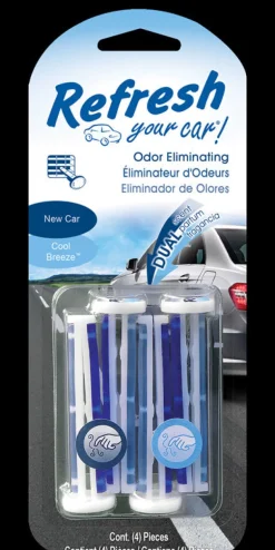 Refresh Your Car! New Car /Cool Breeze Scent Car Vent Clip 0.7 oz Solid