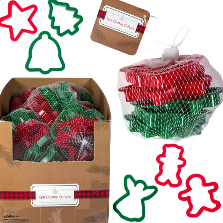Regent Assorted Colors Plastic Christmas Cookie Cutter Set
