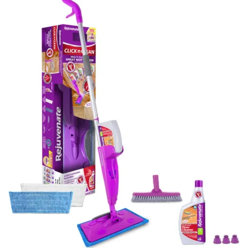 Rejuvenate Click n Clean 16 in. W Flat Mop Kit