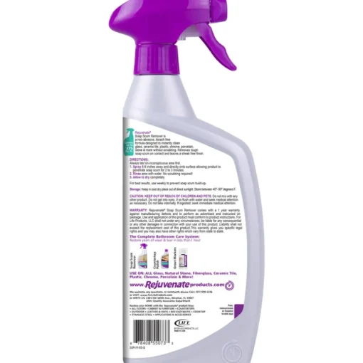 Rejuvenate No Scent Shower and Tile Cleaner 24 oz. Liquid (Pack of 6)