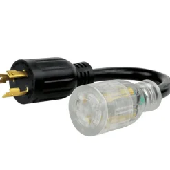 Reliance Controls 10/3 SJTW 120 volt 12 in. L Inverter Generator Adapter Cord