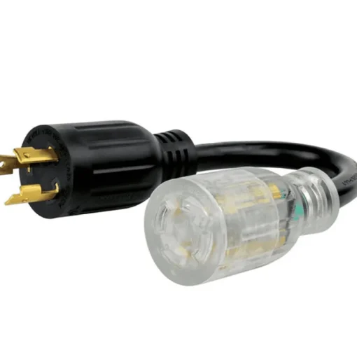 Reliance Controls 10/3 SJTW 120 volt 12 in. L Inverter Generator Adapter Cord
