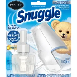 Renuzit Snuggle Linen Escape Scent Oil Warmer Kit 0.67 oz Liquid (Pack of 4)