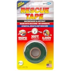 Rescue Tape Green 1 in. W X 12 ft. L Silicone Tape
