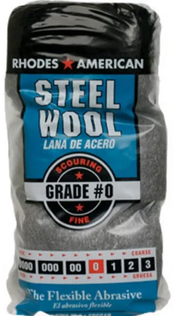 Rhodes American 0 Grade Fine Steel Wool Pad 12 pk (Pack of 6)