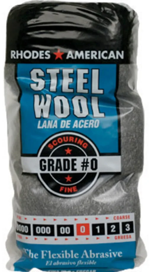 Rhodes American 0 Grade Fine Steel Wool Pad 12 pk (Pack of 6)