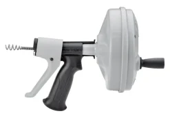 Ridgid Kwik Spin+ Plastic Ergonomic Autofeed Drum Auger Hand Spinner 25 L ft. Cable x 1/4 Dia. in.