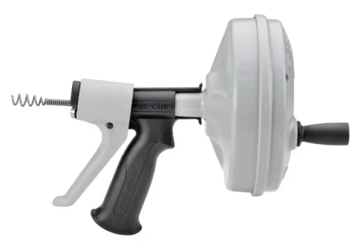 Ridgid Kwik Spin+ Plastic Ergonomic Autofeed Drum Auger Hand Spinner 25 L ft. Cable x 1/4 Dia. in.