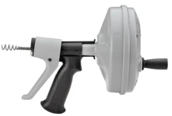 Ridgid Kwik Spin+ Plastic Ergonomic Autofeed Drum Auger Hand Spinner 25 L ft. Cable x 1/4 Dia. in.
