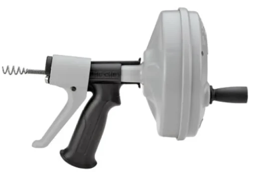 Ridgid Kwik Spin+ Plastic Ergonomic Autofeed Drum Auger Hand Spinner 25 L ft. Cable x 1/4 Dia. in.