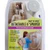 Rinse Ace Snap N Spray Polished Plastic Quick-Connect 1-Setting Shower Head 2.5 GPM x 2 Dia. in.