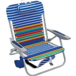 Rio Brands 4 position Adjustable Assorted Backpack Folding Chair (Pack of 4)