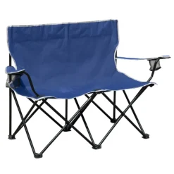 Rio Brands 1 position Blue Love Seat Quad Chair (Pack of 4)