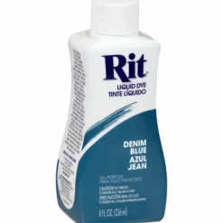 Rit 88360 8 Oz Denim Blue Liquid Dye (Pack of 12)