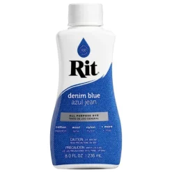 Rit 88360 8 Oz Denim Blue Liquid Dye (Pack of 12)