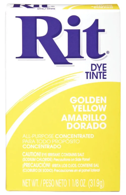 Rit Golden Yellow For Fabric Dye (Pack of 6)