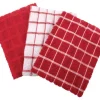 Ritz Paprika Cotton Kitchen Towel 3 pk (Pack of 3)