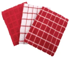 Ritz Paprika Cotton Kitchen Towel 3 pk (Pack of 3)