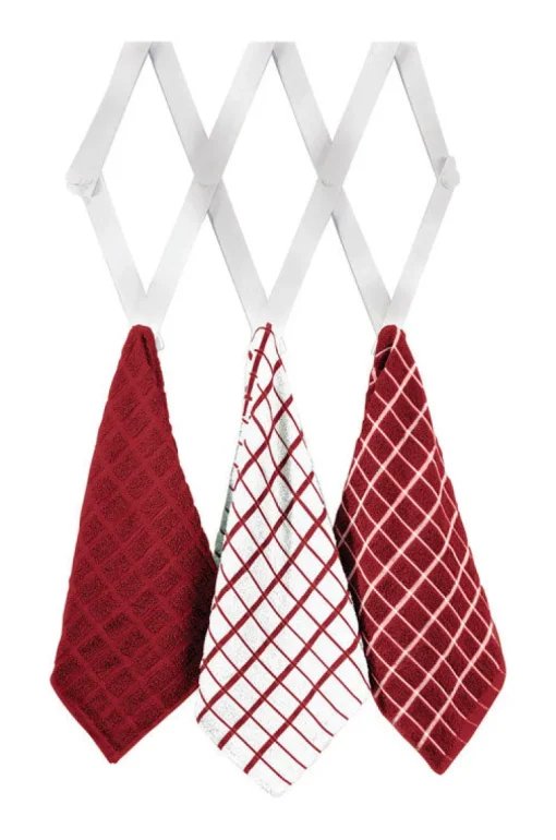 Ritz Paprika Cotton Kitchen Towel 3 pk (Pack of 3)